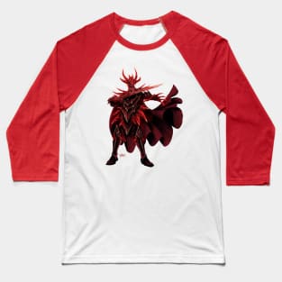 Red Dragon Knight - Fantasy Character Baseball T-Shirt